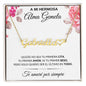 A Mi Hermosa Alma Gemela | Nombre Personalizado Con Corazón