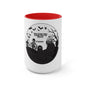 Skulls Talking In The Grave Mug, Two-Tone Coffee Mugs, Halloween Mug, Fall Coffee Mug, Autumn Mug, Best Friend Gift, Spooky Love, Cocoa Mug