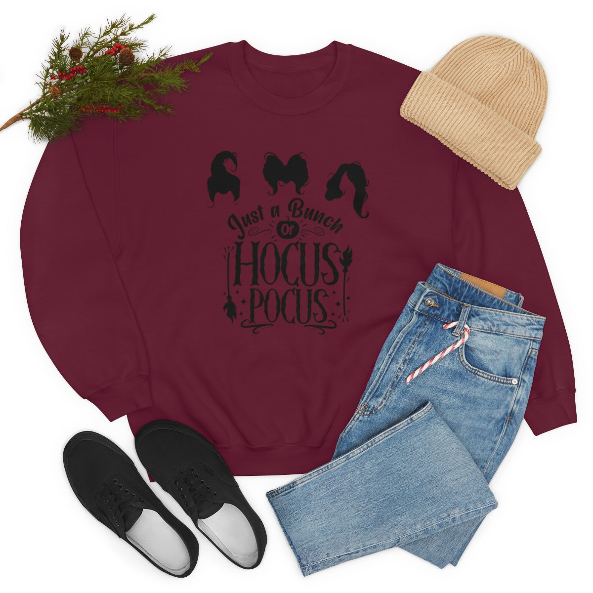 Hocus Pocus Sweatshirt, Unisex Crewneck Sweatshirt, Sanderson Sisters Sweatshirt, Halloween Party Shirts, Halloween Outfit,Spooky Hoodie
