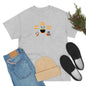 Woof, Glup, Meow Shirt, Unisex Heavy Cotton Tee, Halloween Hoodie, Cute Halloween Gifts