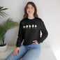 Mini Ghosts Crewneck Sweatshirt, Unisex Heavy Blend, Halloween Hoodie, Cute Halloween Gifts