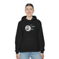 Vampire Wolfdog Under The Moon Hooded Sweatshirt, Unisex Heavy Blend, Halloween Hoodie, Cute Halloween Gifts