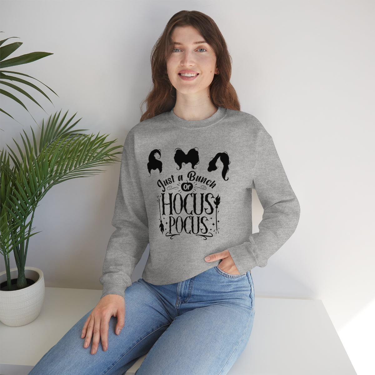 Hocus Pocus Sweatshirt, Unisex Crewneck Sweatshirt, Sanderson Sisters Sweatshirt, Halloween Party Shirts, Halloween Outfit,Spooky Hoodie