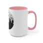 Skulls Talking In The Grave Mug, Two-Tone Coffee Mugs, Halloween Mug, Fall Coffee Mug, Autumn Mug, Best Friend Gift, Spooky Love, Cocoa Mug