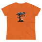 Ghost Cat Calling The Witch From The Tree Midweight Cotton Tee, Halloween Hoodie, Cute Halloween Gifts