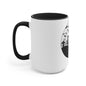 Skulls Talking In The Grave Mug, Two-Tone Coffee Mugs, Halloween Mug, Fall Coffee Mug, Autumn Mug, Best Friend Gift, Spooky Love, Cocoa Mug