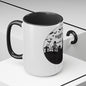 Skulls Talking In The Grave Mug, Two-Tone Coffee Mugs, Halloween Mug, Fall Coffee Mug, Autumn Mug, Best Friend Gift, Spooky Love, Cocoa Mug