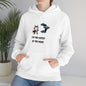 Vampire Wolfdog Under The Moon Hooded Sweatshirt, Unisex Heavy Blend, Halloween Hoodie, Cute Halloween Gifts