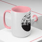 Skulls Talking In The Grave Mug, Two-Tone Coffee Mugs, Halloween Mug, Fall Coffee Mug, Autumn Mug, Best Friend Gift, Spooky Love, Cocoa Mug