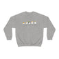 Mini Ghosts Crewneck Sweatshirt, Unisex Heavy Blend, Halloween Hoodie, Cute Halloween Gifts