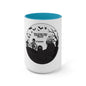 Skulls Talking In The Grave Mug, Two-Tone Coffee Mugs, Halloween Mug, Fall Coffee Mug, Autumn Mug, Best Friend Gift, Spooky Love, Cocoa Mug