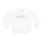 Mini Ghosts Crewneck Sweatshirt, Unisex Heavy Blend, Halloween Hoodie, Cute Halloween Gifts