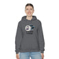 Vampire Wolfdog Under The Moon Hooded Sweatshirt, Unisex Heavy Blend, Halloween Hoodie, Cute Halloween Gifts