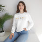 Mini Ghosts Crewneck Sweatshirt, Unisex Heavy Blend, Halloween Hoodie, Cute Halloween Gifts