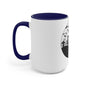 Skulls Talking In The Grave Mug, Two-Tone Coffee Mugs, Halloween Mug, Fall Coffee Mug, Autumn Mug, Best Friend Gift, Spooky Love, Cocoa Mug
