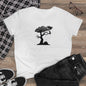 Ghost Cat Calling The Witch From The Tree Midweight Cotton Tee, Halloween Hoodie, Cute Halloween Gifts