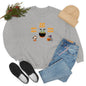 Woof, Glup, Meow Crewneck Sweatshirt, Unisex Heavy Blend, Halloween Hoodie, Cute Halloween Gifts