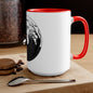Skulls Talking In The Grave Mug, Two-Tone Coffee Mugs, Halloween Mug, Fall Coffee Mug, Autumn Mug, Best Friend Gift, Spooky Love, Cocoa Mug