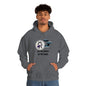 Vampire Wolfdog Under The Moon Hooded Sweatshirt, Unisex Heavy Blend, Halloween Hoodie, Cute Halloween Gifts