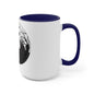 Skulls Talking In The Grave Mug, Two-Tone Coffee Mugs, Halloween Mug, Fall Coffee Mug, Autumn Mug, Best Friend Gift, Spooky Love, Cocoa Mug