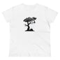 Ghost Cat Calling The Witch From The Tree Midweight Cotton Tee, Halloween Hoodie, Cute Halloween Gifts