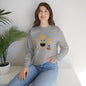 Woof, Glup, Meow Crewneck Sweatshirt, Unisex Heavy Blend, Halloween Hoodie, Cute Halloween Gifts