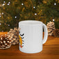 Dogs Hiding In Pumpkins Coffee Mug, Halloween Mug, Fall Coffee Mug, Autumn Mug, Best Friend Gift, Spooky Love, Cocoa Mug