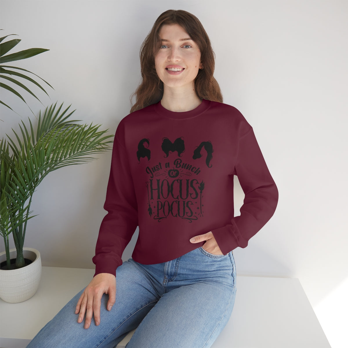 Hocus Pocus Sweatshirt, Unisex Crewneck Sweatshirt, Sanderson Sisters Sweatshirt, Halloween Party Shirts, Halloween Outfit,Spooky Hoodie