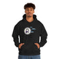Vampire Wolfdog Under The Moon Hooded Sweatshirt, Unisex Heavy Blend, Halloween Hoodie, Cute Halloween Gifts