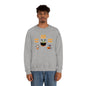 Woof, Glup, Meow Crewneck Sweatshirt, Unisex Heavy Blend, Halloween Hoodie, Cute Halloween Gifts