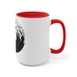 Skulls Talking In The Grave Mug, Two-Tone Coffee Mugs, Halloween Mug, Fall Coffee Mug, Autumn Mug, Best Friend Gift, Spooky Love, Cocoa Mug