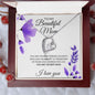 To My Beautiful Mom | Forever Love Necklace