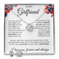 To My Girlfriend | Love Knot Earring And Necklace