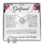 To My Girlfriend | Love Knot Earring And Necklace