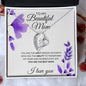 To My Beautiful Mom | Forever Love Necklace