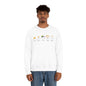 Mini Ghosts Crewneck Sweatshirt, Unisex Heavy Blend, Halloween Hoodie, Cute Halloween Gifts