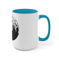 Skulls Talking In The Grave Mug, Two-Tone Coffee Mugs, Halloween Mug, Fall Coffee Mug, Autumn Mug, Best Friend Gift, Spooky Love, Cocoa Mug