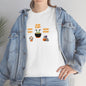 Woof, Glup, Meow Shirt, Unisex Heavy Cotton Tee, Halloween Hoodie, Cute Halloween Gifts
