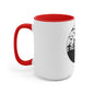 Skulls Talking In The Grave Mug, Two-Tone Coffee Mugs, Halloween Mug, Fall Coffee Mug, Autumn Mug, Best Friend Gift, Spooky Love, Cocoa Mug