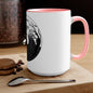 Skulls Talking In The Grave Mug, Two-Tone Coffee Mugs, Halloween Mug, Fall Coffee Mug, Autumn Mug, Best Friend Gift, Spooky Love, Cocoa Mug