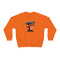 Ghost Cat Calling The Witch From The Tree Crewneck Sweatshirt, Unisex Heavy Blend, Halloween Hoodie, Cute Halloween Gifts