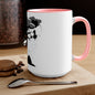 Ghost Cat Calling The Witch From The Tree Mug, Two-Tone Coffee Mugs, Halloween Mug, Fall Coffee Mug, Autumn Mug, Best Friend Gift, Spooky Love, Cocoa Mug