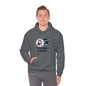 Vampire Wolfdog Under The Moon Hooded Sweatshirt, Unisex Heavy Blend, Halloween Hoodie, Cute Halloween Gifts
