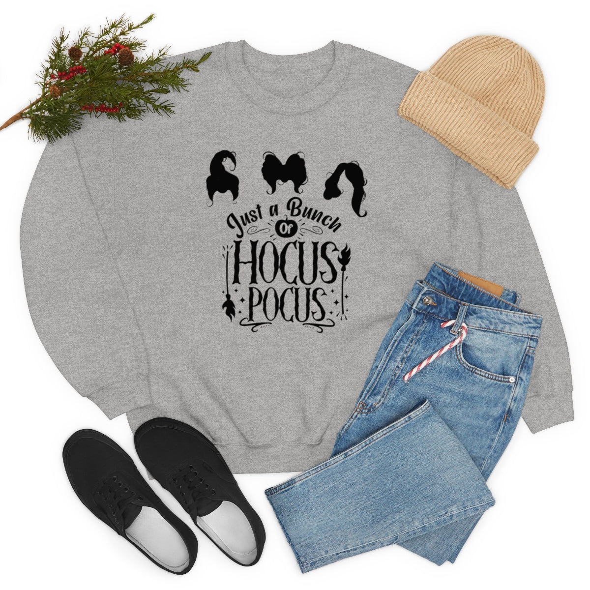 Hocus Pocus Sweatshirt, Unisex Crewneck Sweatshirt, Sanderson Sisters Sweatshirt, Halloween Party Shirts, Halloween Outfit,Spooky Hoodie