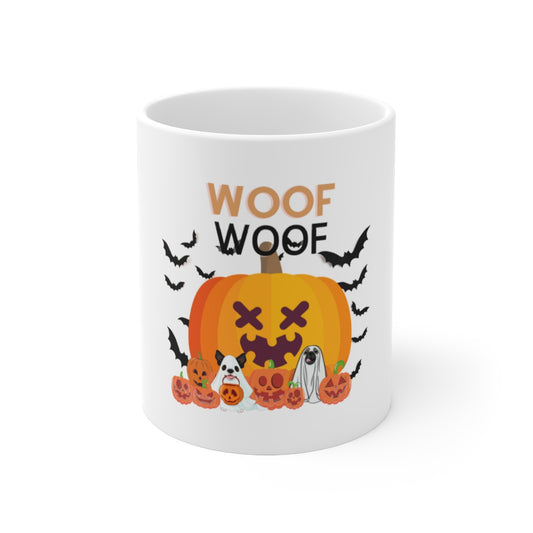 Dogs Hiding In Pumpkins Coffee Mug, Halloween Mug, Fall Coffee Mug, Autumn Mug, Best Friend Gift, Spooky Love, Cocoa Mug