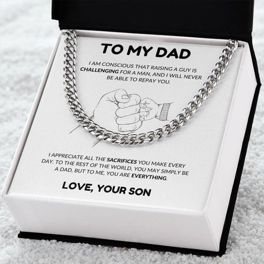 To My Dad | Cuban Link Chain