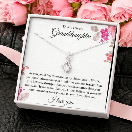 To My Lovely Granddaughter | Alluring Beauty Necklace