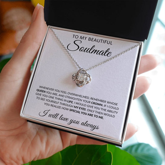 To My Beautiful Soulmate | Love Knot Necklace