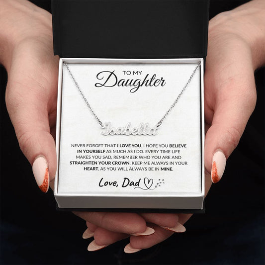 To My Daughter | Personalized Name Necklace
