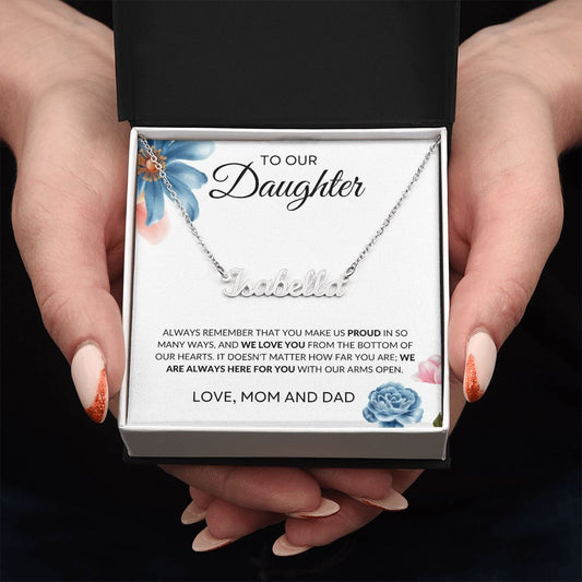 To Our Daughter | Custom Name Necklace